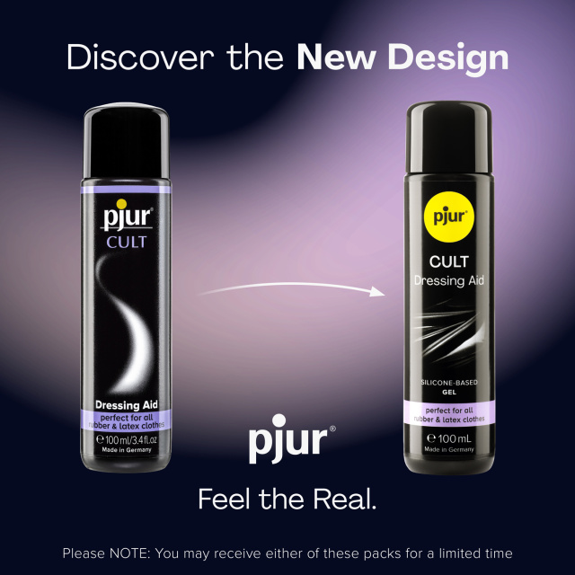 pjur Cult Dressing Aid & Conditioner - Żel do lateksu, Przezroczysty, 100 ml