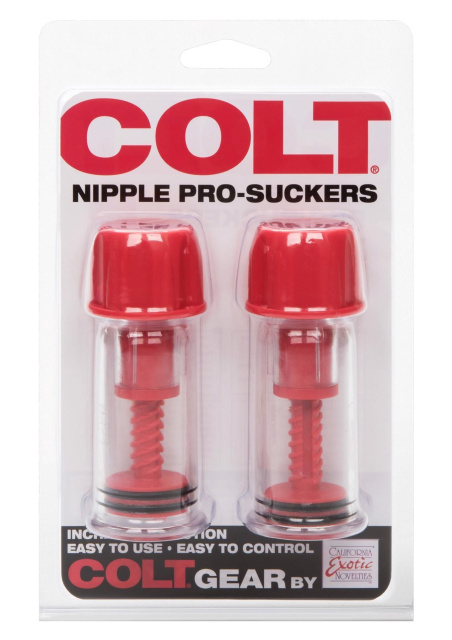 Помпа для сосків CalExotics COLT Nipple Pro-Suckers, 10,3 см (червоний)