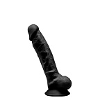 Фалоімітатор SilexD Johnny Model 1 size 7, 17.5 см (чорний)
