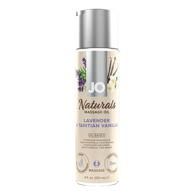 Масажне масло System JO Naturals Massage Oil Lavender & Tahitian Vanilla, 120 мл