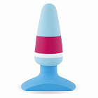 Korek analny FeelzToys Plugz Butt Plug, 7 cm (niebieski)