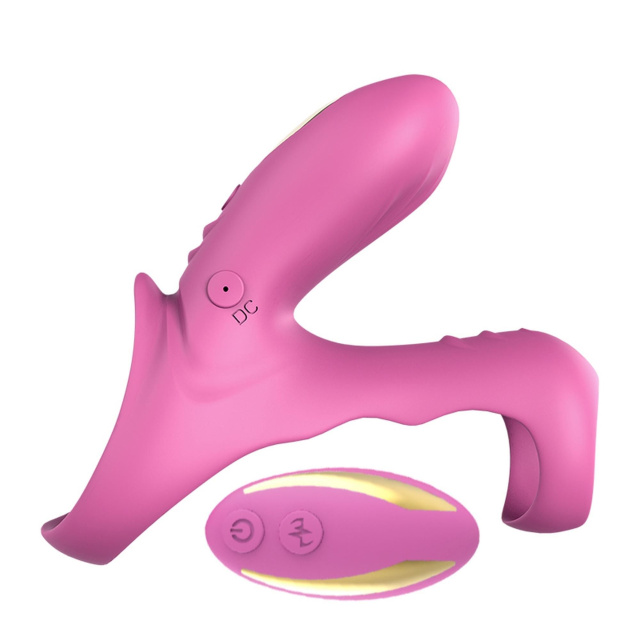 B - Series Joy Ranger - Wibracyjny pierścień B -, winno czerwony/czarny, 10, 9 cm