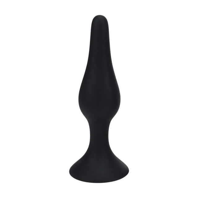Shots Slim Anal Plug - Korek analny, Czarny, 15.5 cm, XL