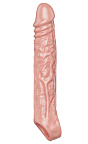 Get Real Extension Sleeve Large - Nakładka na penisa, W kolorze cielistym, 19 cm