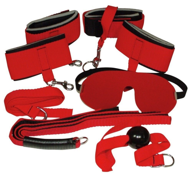 BDSM набір Bad Kitty BK Red Giant 8-piece Set (червоний)