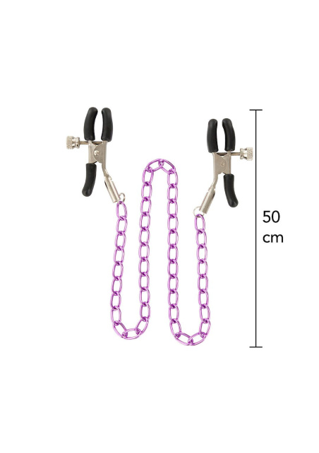 TOYJOY - Zaciski na sutki, Srebro, 50 cm