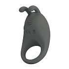 Виброкольцо Pretty Love Master Ring, 7,5 см (серый)