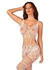 Женский сетчатый боди Obsessive Bodystocking G330 XL/XXL (белый)