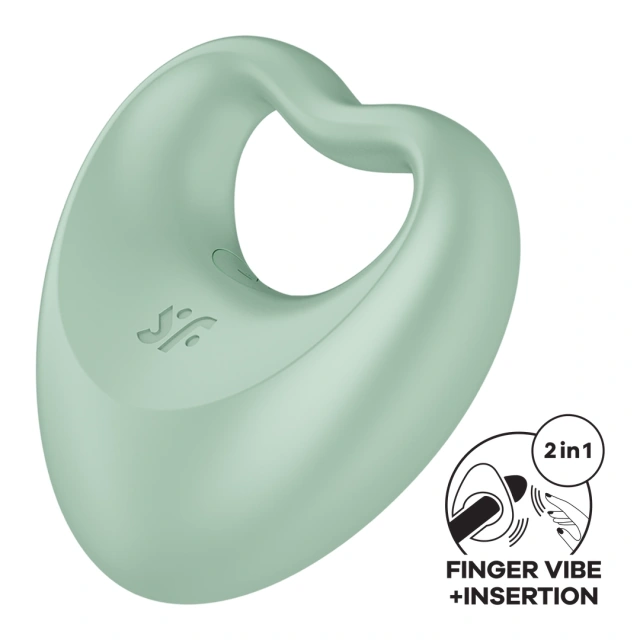 Вибратор на палец Satisfyer Perfect Pair 3, 6.7 см (зеленый)