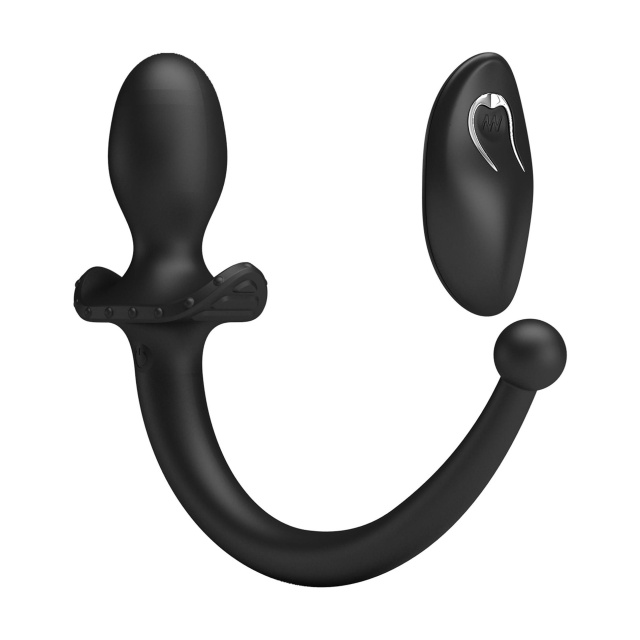 Mr. Play Remote Control - Korek analny, Czarny, 15 cm