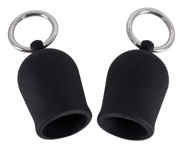 Помпи для сосків Orion Black Velvets, 4 см (чорний)