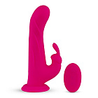 Вибратор-кролик FeelzToys Whirl-Pulse, 20 см (розовый)