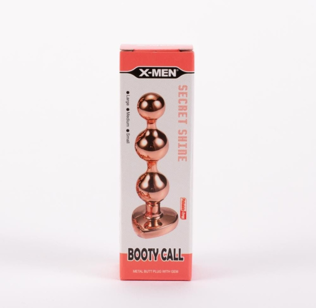 Secret Shine Booty Call - Korek analny, Złoto, 12 cm