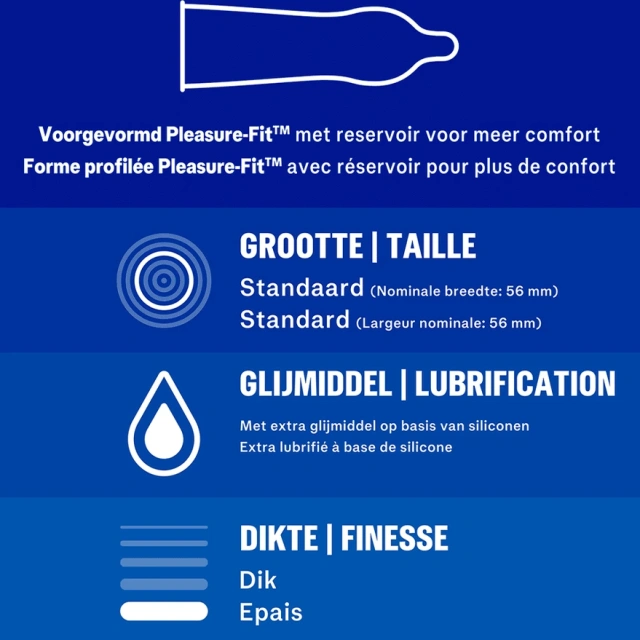Durex Originals Extra Safe -, Przezroczysty, Bezzapachowy, 19 cm