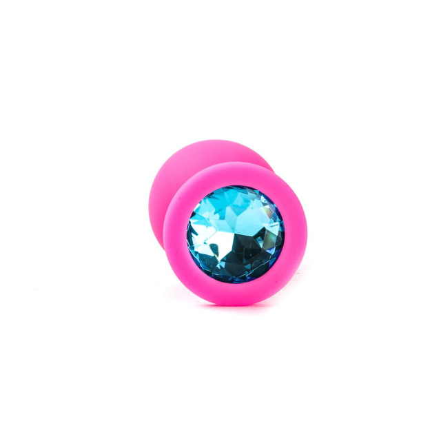 Simply Pleasure M - Korek analny, Niebieski, 8 cm, M