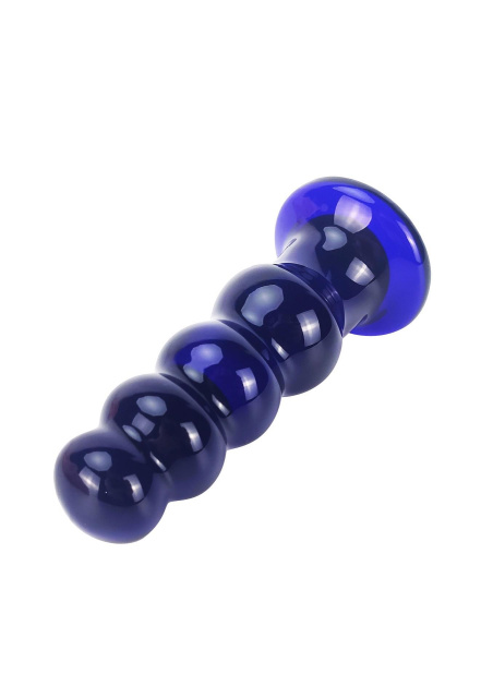 TOYJOY Radiant Glass Buttplug - Korek analny, Niebieski, 11.5 cm