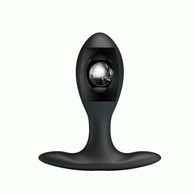 Pretty Love Inflatable Anal Plug - Korek analny, Czarny, 9.1 cm