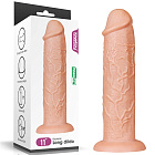 Фалоімітатор на присосці LoveToy Realistic, 28 см (тілесний)