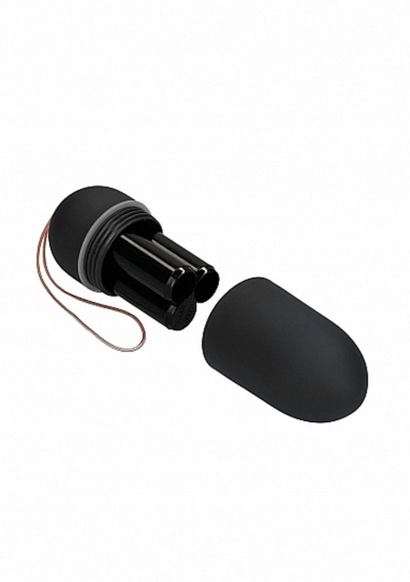 ShotsToys Remote Vibrating Egg - Wibrujące jajko, Czarny, 8 cm
