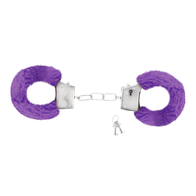 Crushious Love Cuffs Furry - Kajdanki, Fioletowy