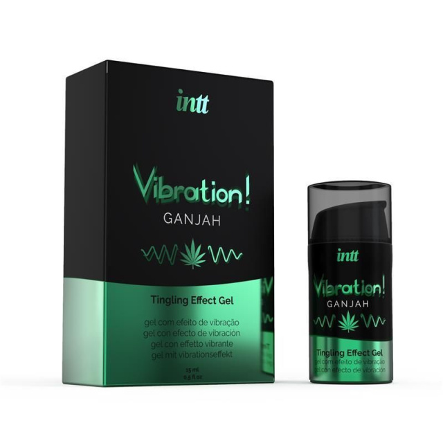 Рідкий вібратор з ароматом конопель Intt Vibration, 15 мл