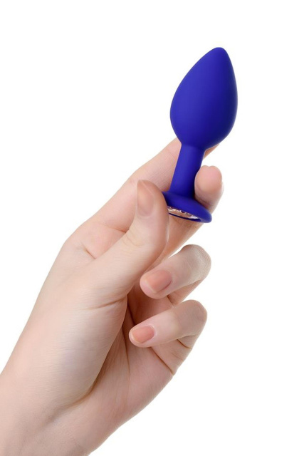 Toyfa Anal Plug Brilliant - Korek analny, Niebieski, 7 cm