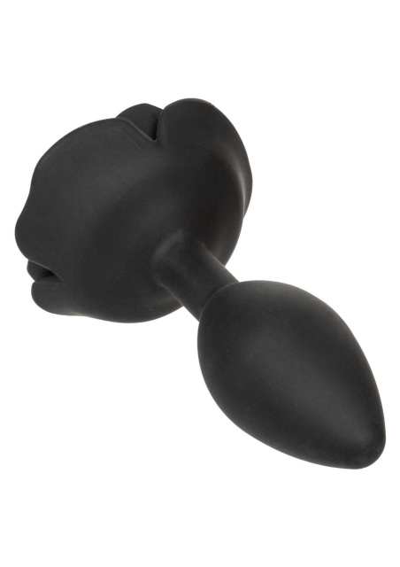 CalExotics Rose Anal Plug Large - Korek analny, Czarny, 10.2 cm