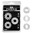 Набір ерекційних кілець GK Power Gear Up Rings Clear, 3 шт (прозорий)