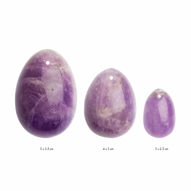 Вагінальні кульки La Gemmes Yoni Egg Set Pure Amethyst, набір 3 шт (фіолетовий)