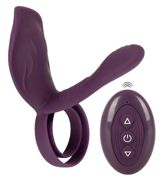 Couples Choice Couple's Vibrator 2 - Pierścień erekcyjny, Fioletowy, 11.2 cm