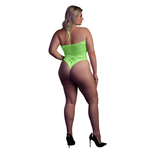 Боди Ouch! With Halter Neck, XL/XXXXL (зеленый)