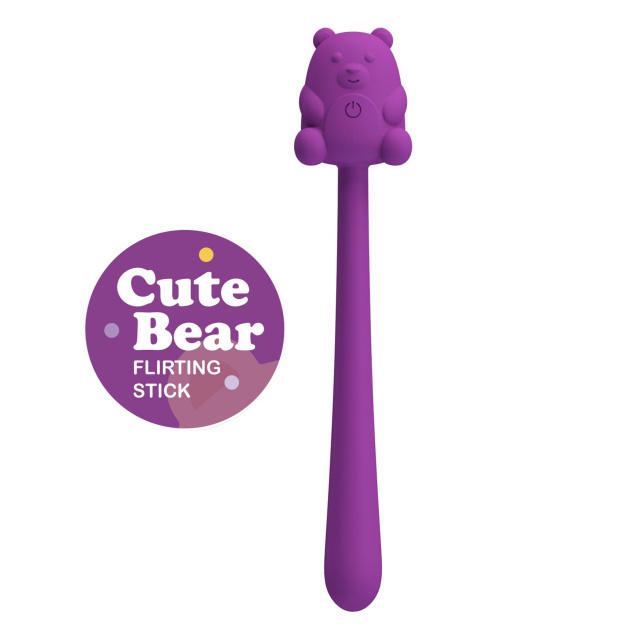 Вібратор Pretty Love Cute Bear, 13.4 см (фіолетовий)