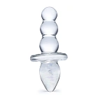 Szklany korek analny Glas Titus, 11,5 cm (przezroczysty)