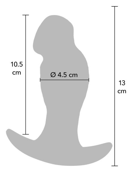 Hidden Desire Realistic Buttplug - Korek analny, W kolorze cielistym, 13 cm, M