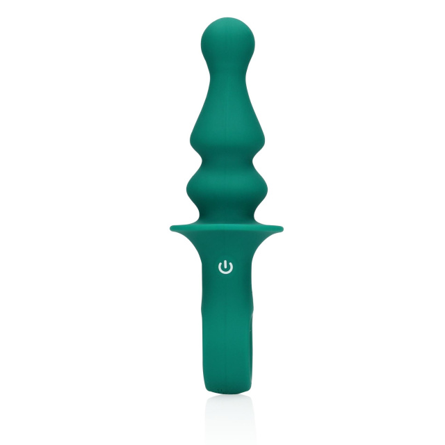 Korek analny Loveline Peacock Plume, 16.5 cm (zielony)