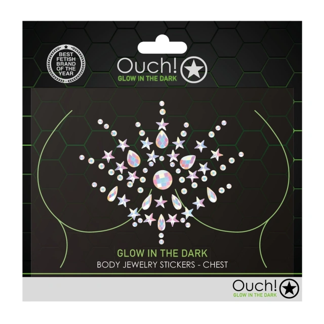 Наклейки на соски Ouch! by Shots Body Jewelry Stickers - Chest