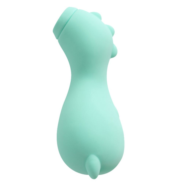 Vacuum stymulator łechtaczki Fantasy Dino, 12,5 cm (turkusowy)