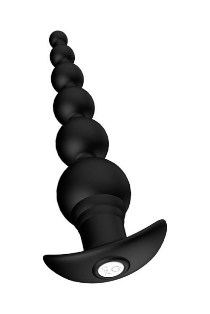 Dream Toys Graduating Beads - Korek analny, Czarny, 20.7 cm