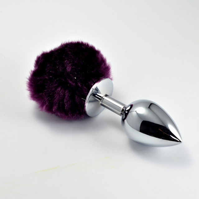 Korek analny LoveToy Large Silver Plug, 17 cm (czarny)