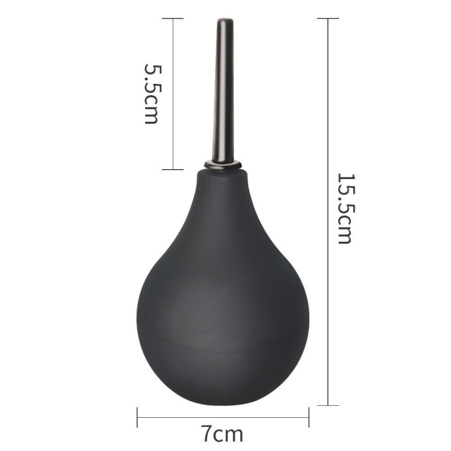 Lovetoy Bondage Fetish Deluxe Douche - Prysznik analny, Czarny, 15.5 cm, 160 ml