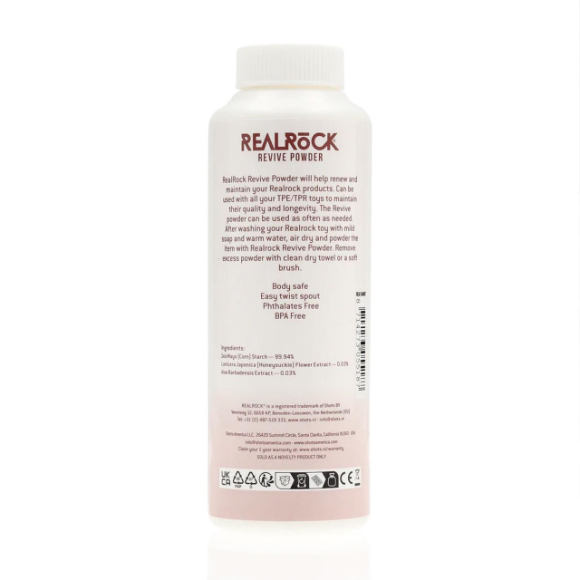 RealRock Revive Reviving Powder - Puder do pielęgnacji zabawek, Biały