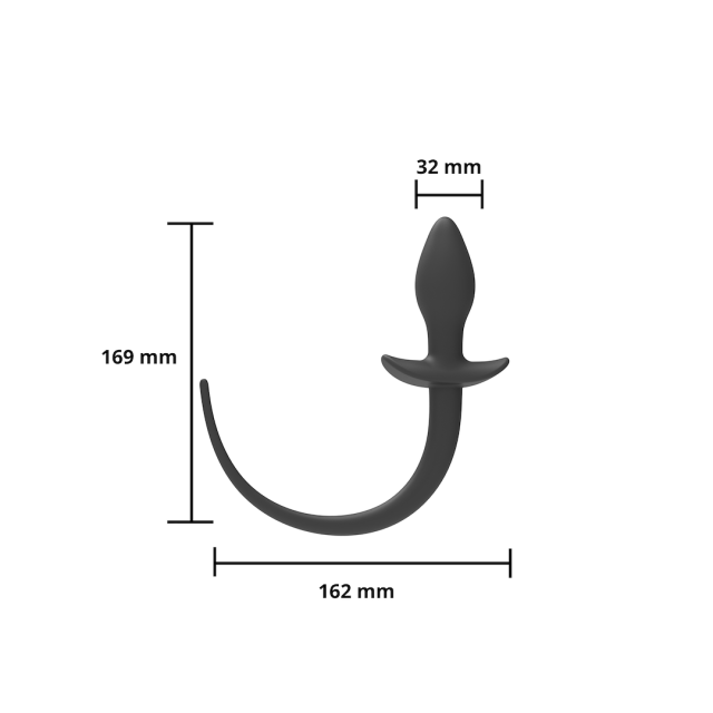 EROSPACE Wild Play C3 - Korek analny, Czarny, 16, 9 cm