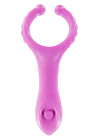 Ерекційне кільце Vibrating Clit-stim C-ring, 10 см (рожевий)