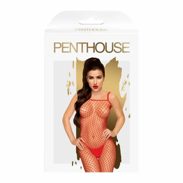 Бодістокінг Penthouse Lingerie Body Search, S/L (червоний)
