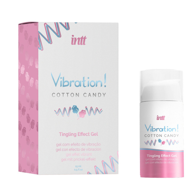 intt Vibration Cotton Candy - Płynny wibrator, 15 ml