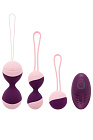 Zestaw kulek dopochwowych Pleasures Premium Kegel Collection, 3 szt. (fioletowy)