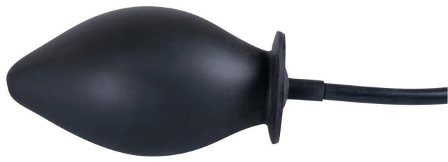 You2Toys True Black Inflatable Anal Plug - Korek analny, Czarny, 11, 5 cm