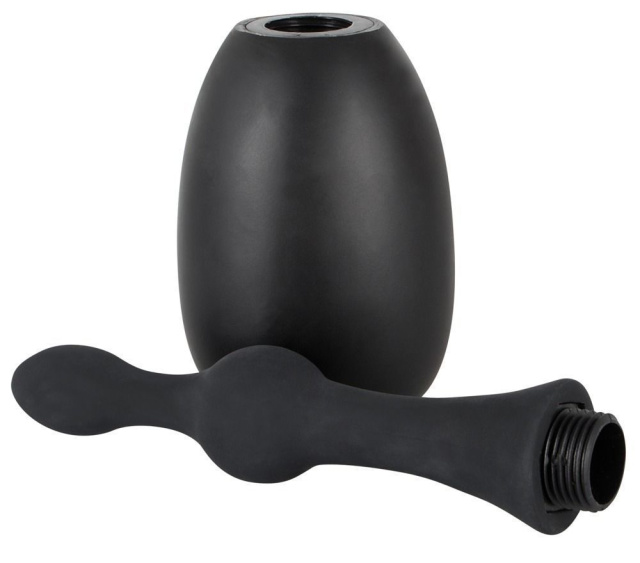 Анальний душ Black Velvets Douche Small, 14 см (черный)