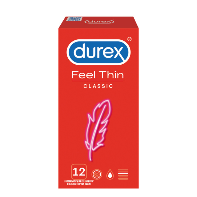 Презервативы Durex Feel Thin Classic, 12 шт.