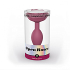 Анальна пробка Love To Love Open Roses M, 12 см (бордовий)